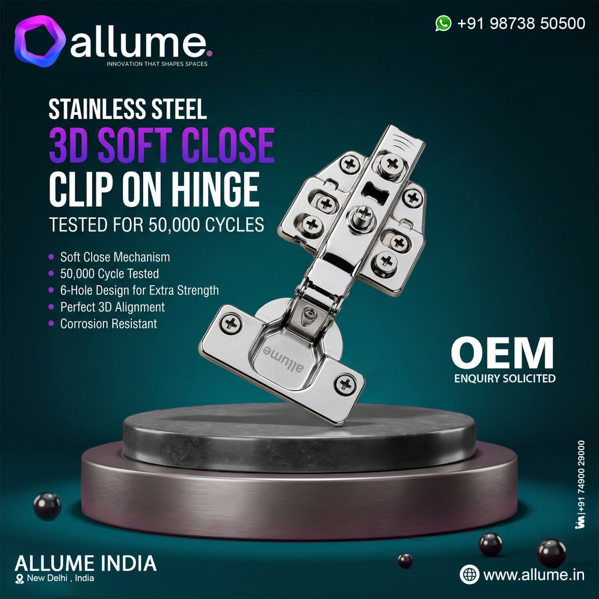 ibais_hardware's tweet photo. ALLUME INDIA | New Delhi 🏢
HARDWARE FITTINGS
Mr. Mohit Jain - +91 98738 50500
WhatsApp: https://t.co/ZGP7kEUrDF
.
#AllumeIndia #NewDelhiHardware #HardwareFittings #FurnitureFittings #ArchitecturalHardware #ModernLiving #HardwareDistributor #DealersEnquiry #IBAIS https://t.co/YiLAi3qtQr