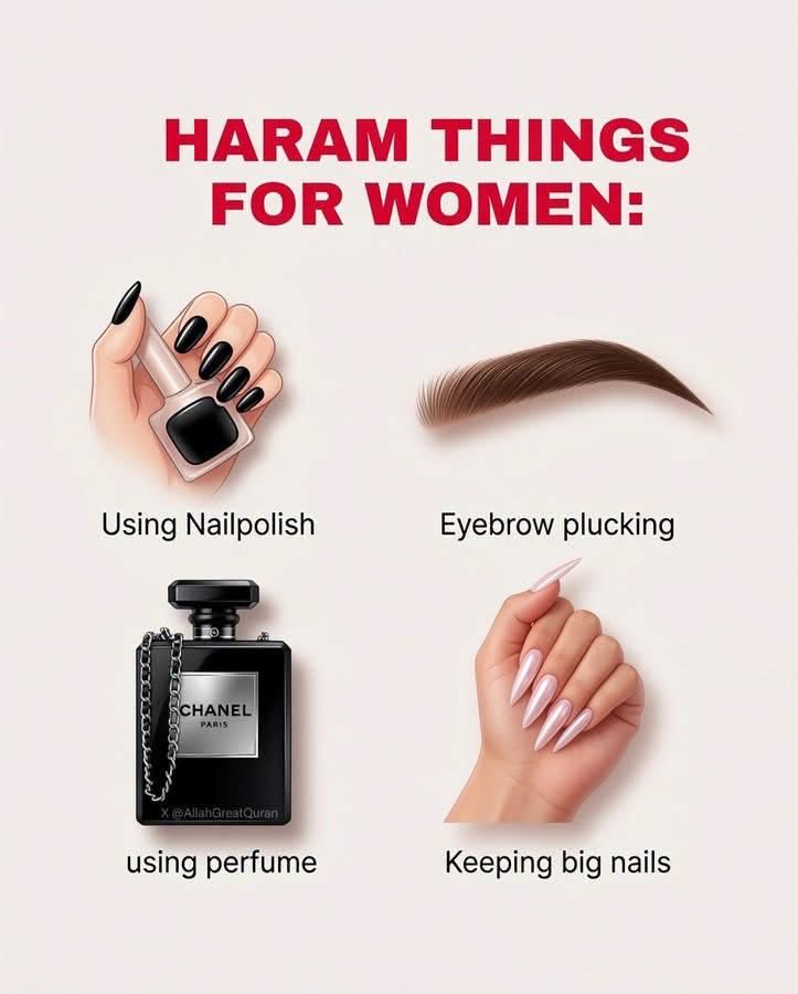 Miss_Halimatu's tweet photo. Haram things for women 👇🙏📌👏 https://t.co/KjT5tAcGJO
