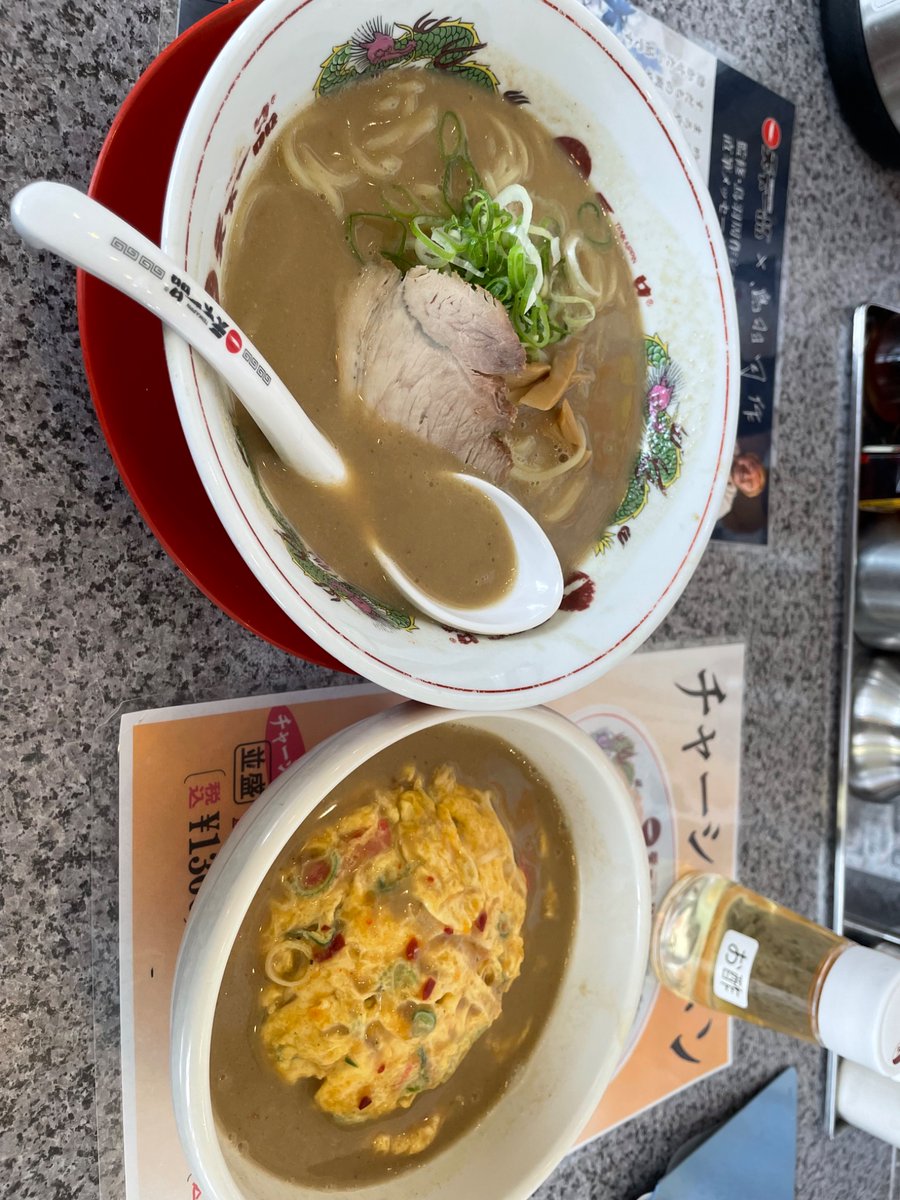 macchi_9's tweet photo. こってり天津飯セット、なんという美味さ。 https://t.co/zlFoAJgEkS