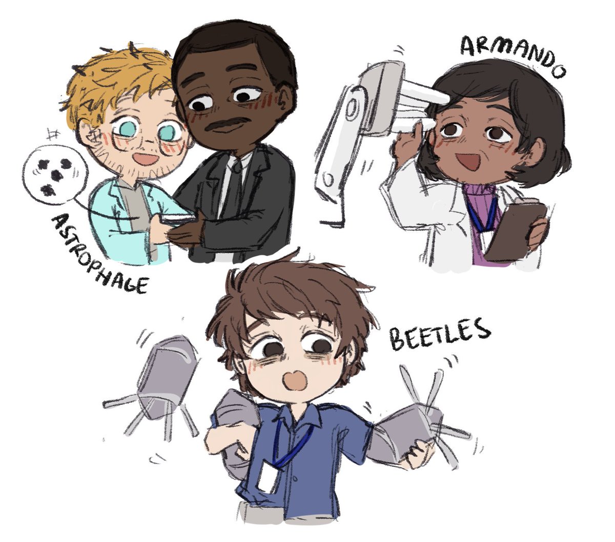 micchiart's tweet photo. robot (and microbe) kiddos + their parents

and 2 environment destroyers i guess HADSDF JK JK sorry leclerc 

#projecthailmary #phm #carlgrace https://t.co/ArdBuItCIk