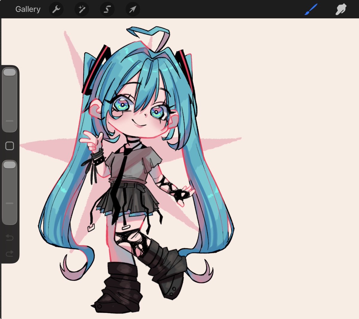 actuallyKanari's tweet photo. @valenciiaart_ :P #hatsunemiku https://t.co/sTrArLWxUw