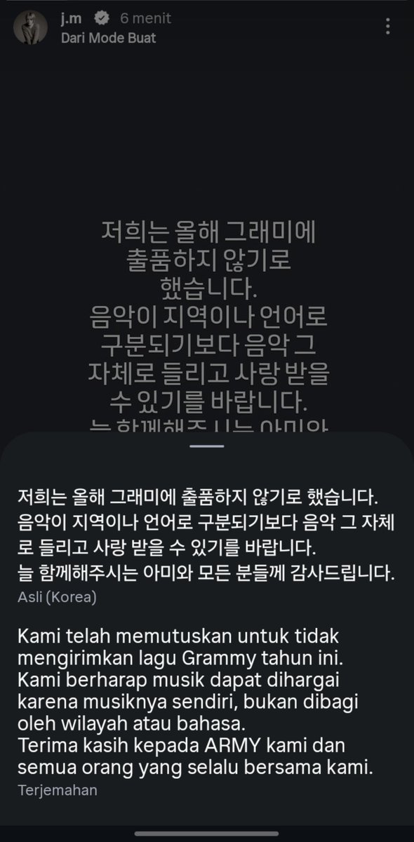 rkiveforlive's tweet photo. Alhamdulillah doa kita kesampean gaes. Makasih banget buat bangtan yang udah speak up dan lebih milih buat gak ngajuinnya 😭😭🙏💜💜💜 https://t.co/tfNpiHtPES