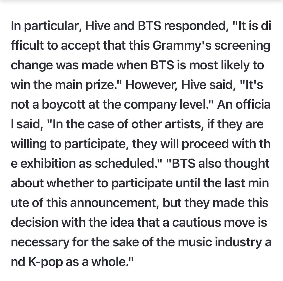 nisaaaaBTS's tweet photo. BTS and hybe shared a statement on this as well https://t.co/fE1WmF1VtB