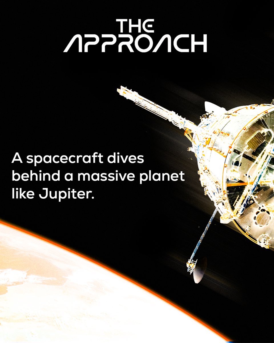 ExploreYSpace's tweet photo. Want to reach deep space without running out of fuel? Commit some cosmic theft! 🌌🚀

Engineers use a "Gravity Assist" to steal a tiny bit of a moving planet's orbital energy, slingshotting spacecraft forward at insane speeds! 🪐💨

Follow Explore Your Space Academy! #NASA https://t.co/R4DLPmp0ov