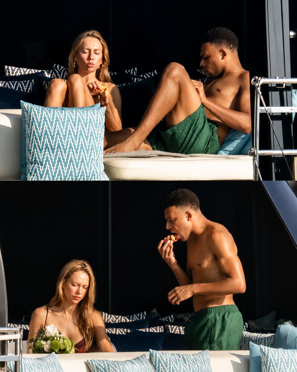 SilentMoonu's tweet photo. Kylian Mbappé And Ester Expósito Enjoy Luxury Yacht Holiday in Sardinia. https://t.co/XEpMnKZzIp