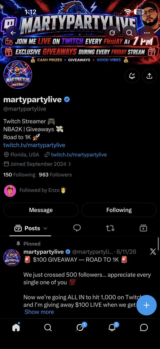 ferg1728's tweet photo. @Enzonastyy @martypartylive Done https://t.co/WbrKFVT5Ec
