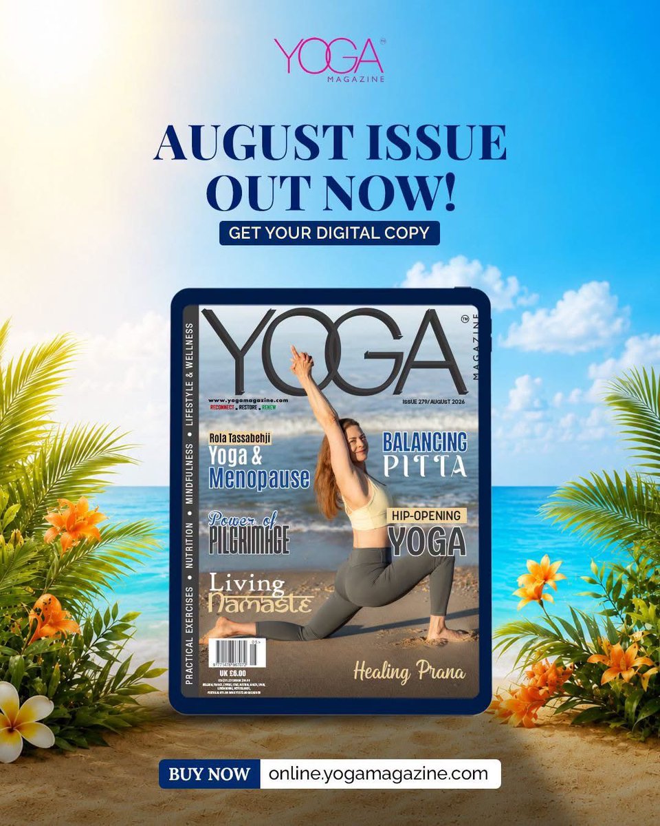 myyogamagazine's tweet photo. Embrace the season of transition with our 𝗔𝘂𝗴𝘂𝘀𝘁 Issue.
Delve into mindful yoga practices to bring grounding, clarity, and renewal as we move into autumn.

#yoga #yogamagazine #relax #peaceofmind #positivity #yogatips #yogalife #meditate #peaceofmind https://t.co/cLlNXpJVTV