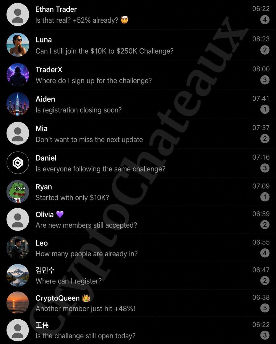 Apollo_Grayson's tweet photo. Missed the $10K → $250K Challenge?

You're not too late.

The challenge is still running, and the next one is even bigger for traders building from smaller capital:

$5K → $100K Challenge

Check the link in my bio to join the community and see what you've been missing. https://t.co/0HoM9jGtX4