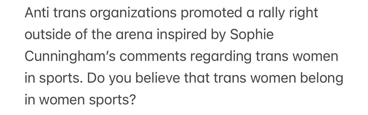 robertawbb's tweet photo. That would be my direct question to Caitlin Clark, but she was not made available. I’m making the question public (this is a screenshot from my notes app) and she’s welcome to answer if she wants to. https://t.co/jM0vA4ca41