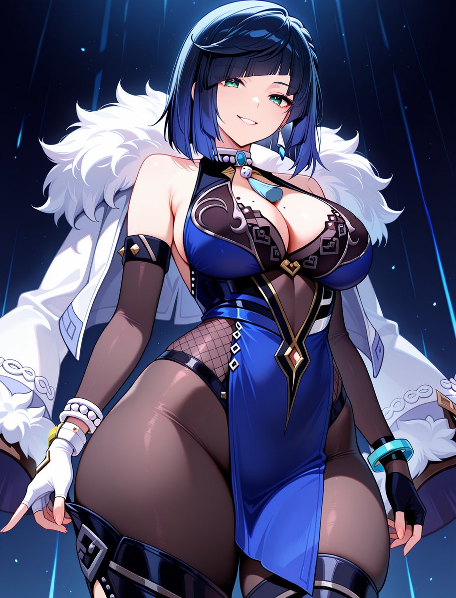 Tatsum_AI's tweet photo. Yelan | Genshin Impact 
And here I am, still testing things out, haha.
Attempts 5–8.
Full set for free on my Patreon.
#yelan https://t.co/xAtgVIq292
