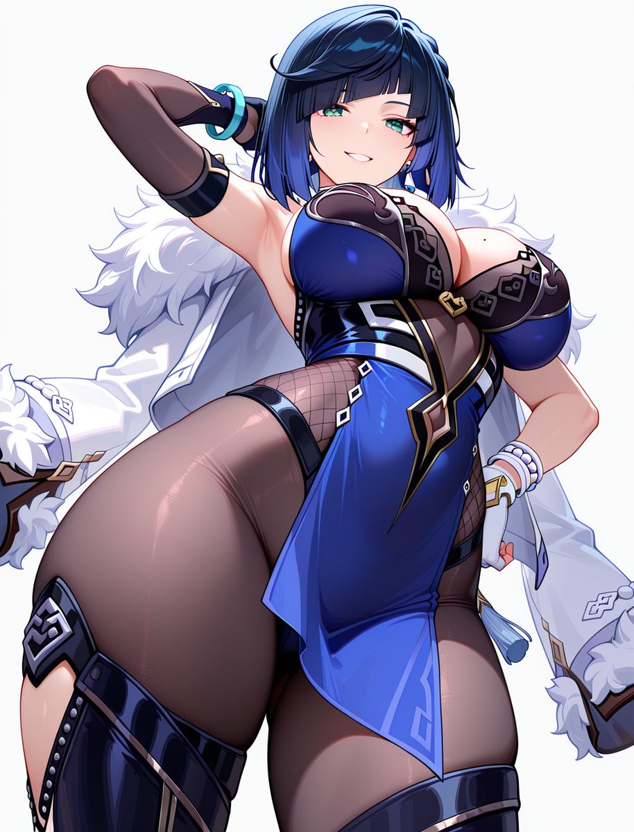 Tatsum_AI's tweet photo. Yelan | Genshin Impact 
And here I am, still testing things out, haha.
Attempts 5–8.
Full set for free on my Patreon.
#yelan https://t.co/xAtgVIq292