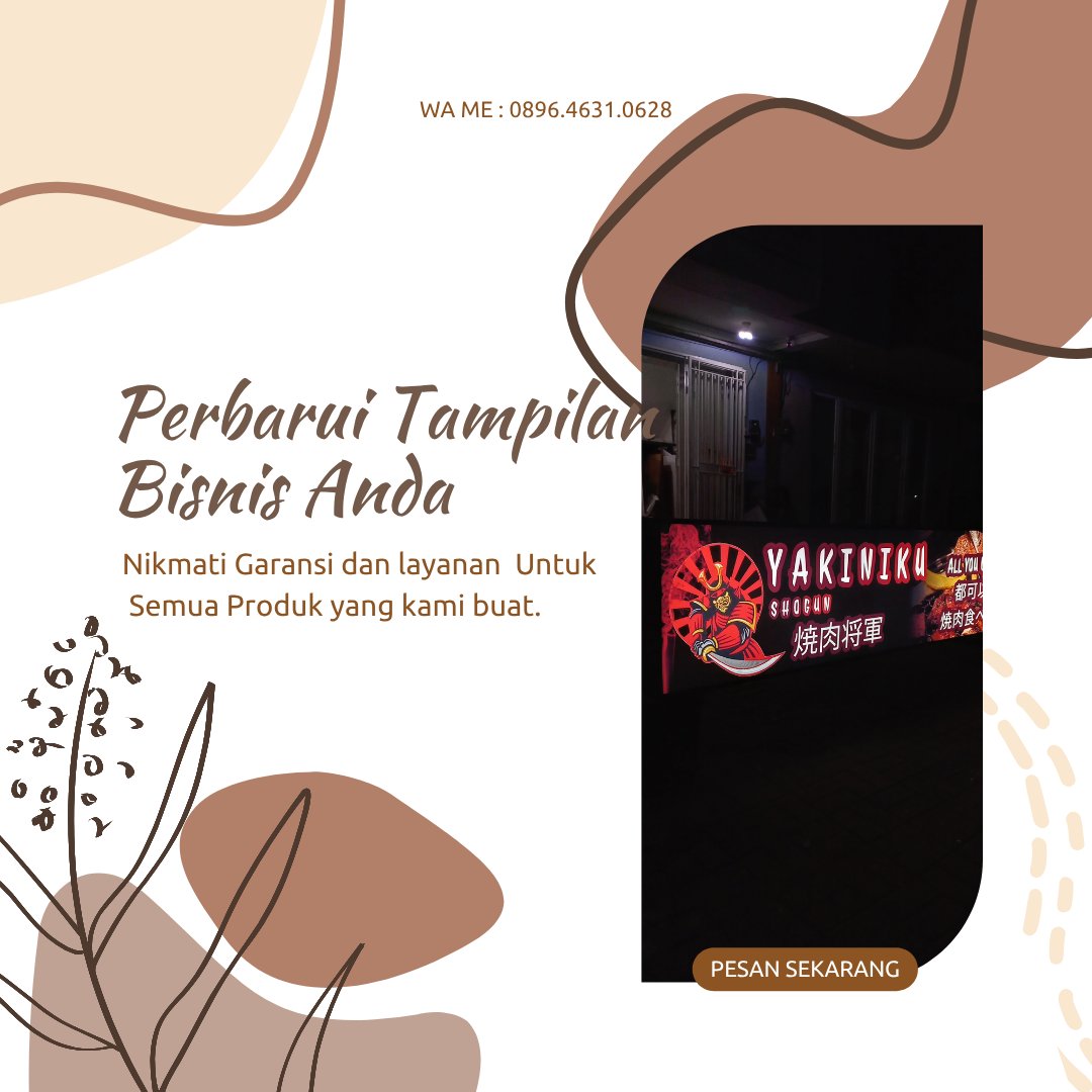 163reklameid's tweet photo. Upgrade tampilan tokomu bersama kami! Disini kamu dilayani sama yang profesional dibidang ini! solusi buat kamu yang pengen buka usaha yang berani!
#SKCK #Papan_reklame #NeonBox #Kualitas_HD #Bilboard #NeonFlex #Senin https://t.co/T1t9eOOuDV