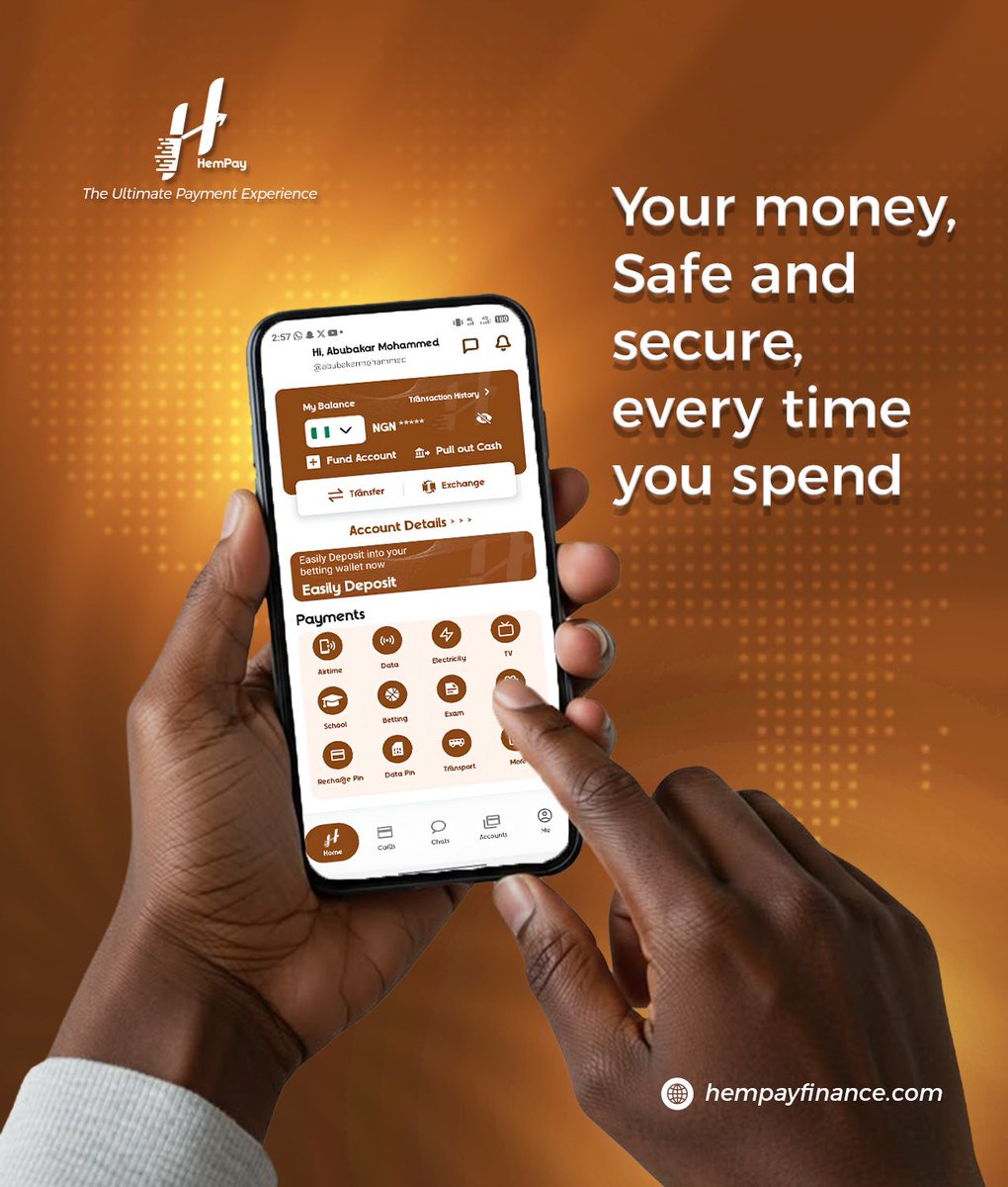 hempayfinance's tweet photo. Every payment should be fast, secure, and stress-free.
With HempPay, you can fund your account, transfer money, pay bills, and manage your finances with confidence.
Your money stays protected every step of the way. https://t.co/3gtjCgYSc4