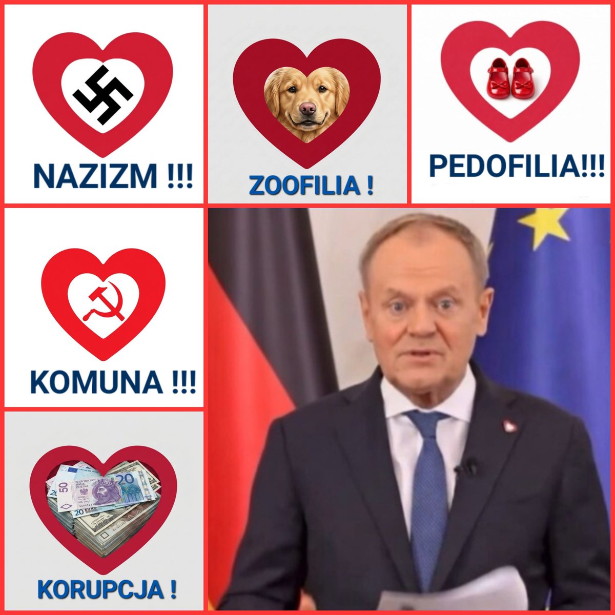 Joanna43506532's tweet photo. @donaldtusk Co za bezczelna szwabska kanalia 😡🤬‼️
#PachołekPutinaiBerlina
#KoalicjaOszustów
#Kolaborant #ZdrajcaPolski https://t.co/5zG373xQuV