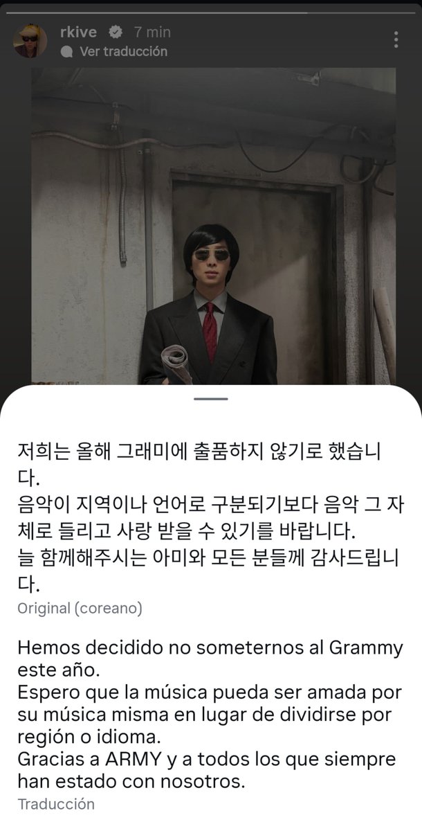 RMexico_'s tweet photo. #BTS ha compartido en sus historias su decisión de no mandar canciones para los Grammy este año 💜

La música sobrepasa los idiomas, es el mensaje que siempre hemos tenido presente y es asombroso que los chicos manden este claro mensaje a una academia que desde hace tiempo ya ha demostrado que favorece a quienes quiere y no a quien realmente impacta 👏👏👏

WE LOVE YOU BTS
BTS PAVED THE WAY