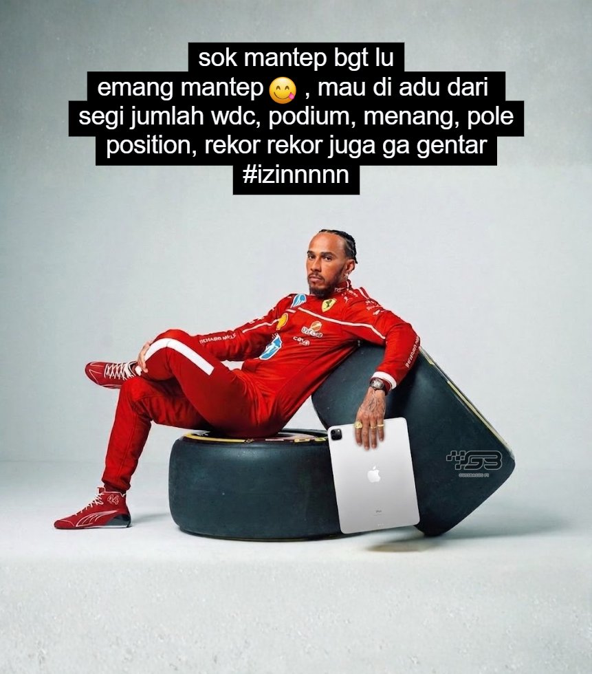 gussbagus_f1's tweet photo. bilangin ke mbak mbak itu, yang mantep itu mas lewis https://t.co/IWjjGFXDmv