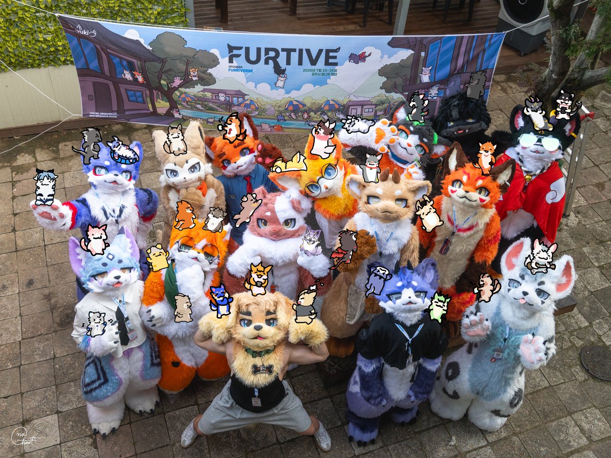 Nyuki_fur's tweet photo. [ Furtive 1st ] 26.07.25~26🐾
바쁘신 와중에도 귀한 시간을 내어 참석해 주셔서 대단히 감사합니다. 
처음 준비하는 행사라 다소 부족한 점이 있었음에도 불구하고,
여러분 모두 즐겁게 함께해 주신 덕분에 뜻깊고 행복한 추억으로 마무리할 수 있었습니다.

그럼, [ Furtive 2nd ]에서 다시 만나요! https://t.co/xsudUuUDwE