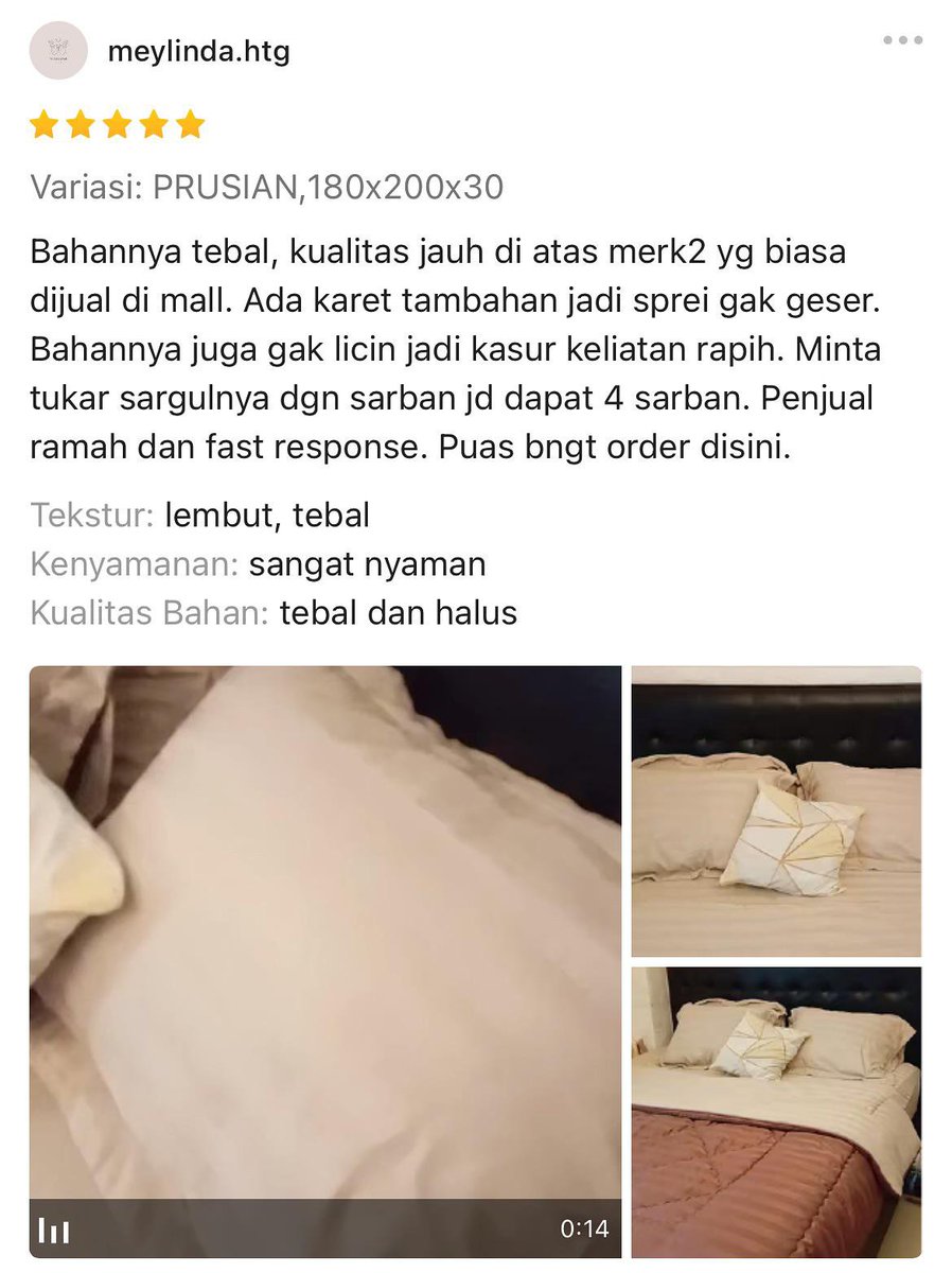 Armand_Rio's tweet photo. INDOBED
Buat yang nyari sprei katun tebel tapi tetep dingin pas kena AC, ini jawabannya. Motif salur-salurnya bikin tampilan kamar keliatan simpel tapi mewah

🛒https://t.co/uXjYSYORrW https://t.co/IHfDowiDot
