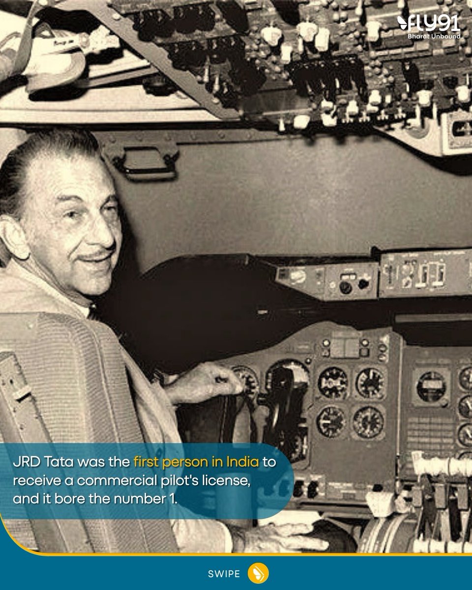 fly91_IN's tweet photo. On JRD Tata's birth anniversary, swipe through for some remarkable stories about the man whose vision shaped Indian civil aviation and continues to inspire us every day! 

#jrdtata #tata #airindia #fly91 https://t.co/9jkBzYJb6N