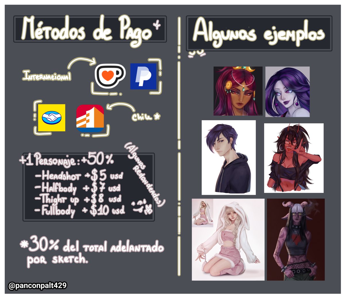 panconpalt429's tweet photo. ¡Hoola mi gentesitaa!
Abro comisiones para todo el que esté interesado👀(ahora sí jasdasjda)

Para más información pueden entrar en el link de la descripción o escribirme por DM, ya sea acá o por Discord, no tengo problema en responder cualquier duda :3

Agradecería compartir🙏🙏 https://t.co/PsplYYmqlg