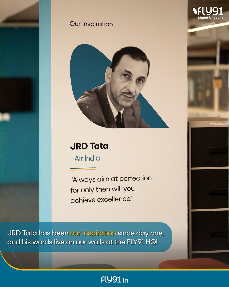 fly91_IN's tweet photo. On JRD Tata's birth anniversary, swipe through for some remarkable stories about the man whose vision shaped Indian civil aviation and continues to inspire us every day! 

#jrdtata #tata #airindia #fly91 https://t.co/9jkBzYJb6N