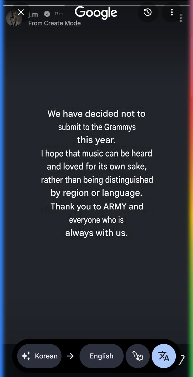 nushlez's tweet photo. BTS said FUCK YOU to the Grammys! 
Making a category for Asian artists so they can pretend that BTS aren't outselling several mainstream western artists is such a low blow. M so glad the boys said "we're over it" 👏👏👏👏👏 https://t.co/FfErjftw4F