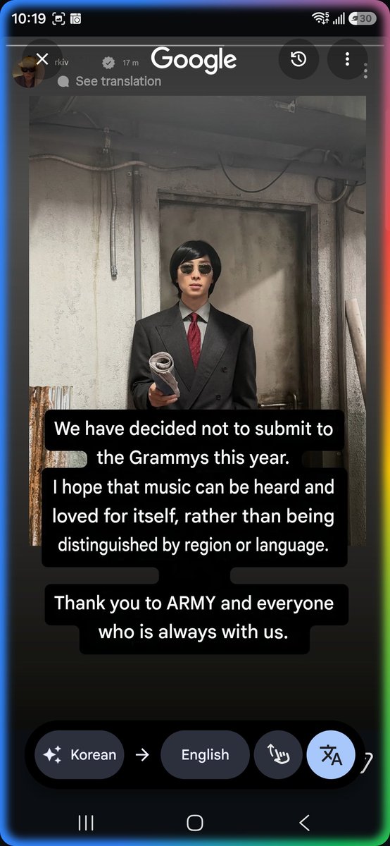 nushlez's tweet photo. BTS said FUCK YOU to the Grammys! 
Making a category for Asian artists so they can pretend that BTS aren't outselling several mainstream western artists is such a low blow. M so glad the boys said "we're over it" 👏👏👏👏👏 https://t.co/FfErjftw4F
