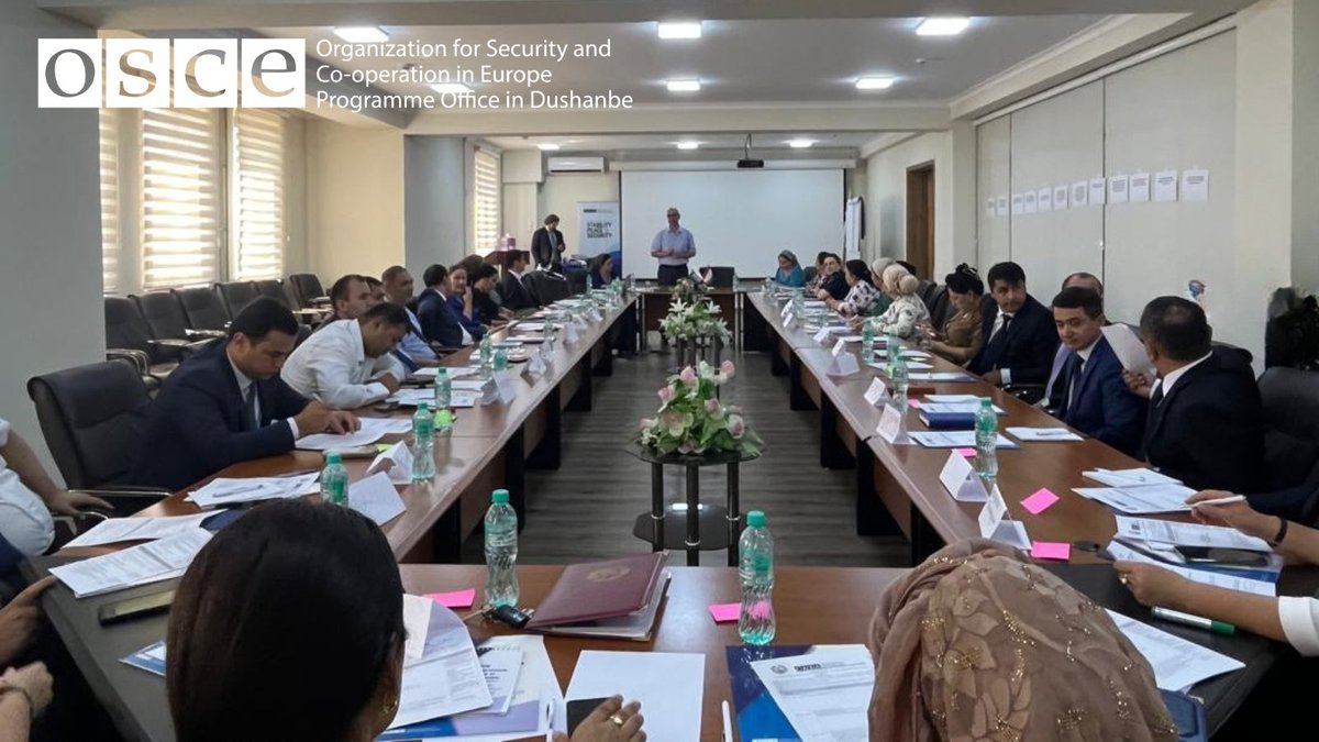 oscedushanbe's tweet photo. 📌 As part of the World Day Against Trafficking in Persons, @oscedushanbe &amp; the General Prosecutor’s Office of Tajikistan 🇹🇯 are training 40 judges, prosecutors and police to strengthen victim-centred responses to human trafficking and domestic violence.

#StopHumanTrafficking https://t.co/0EWGrQi0Vu