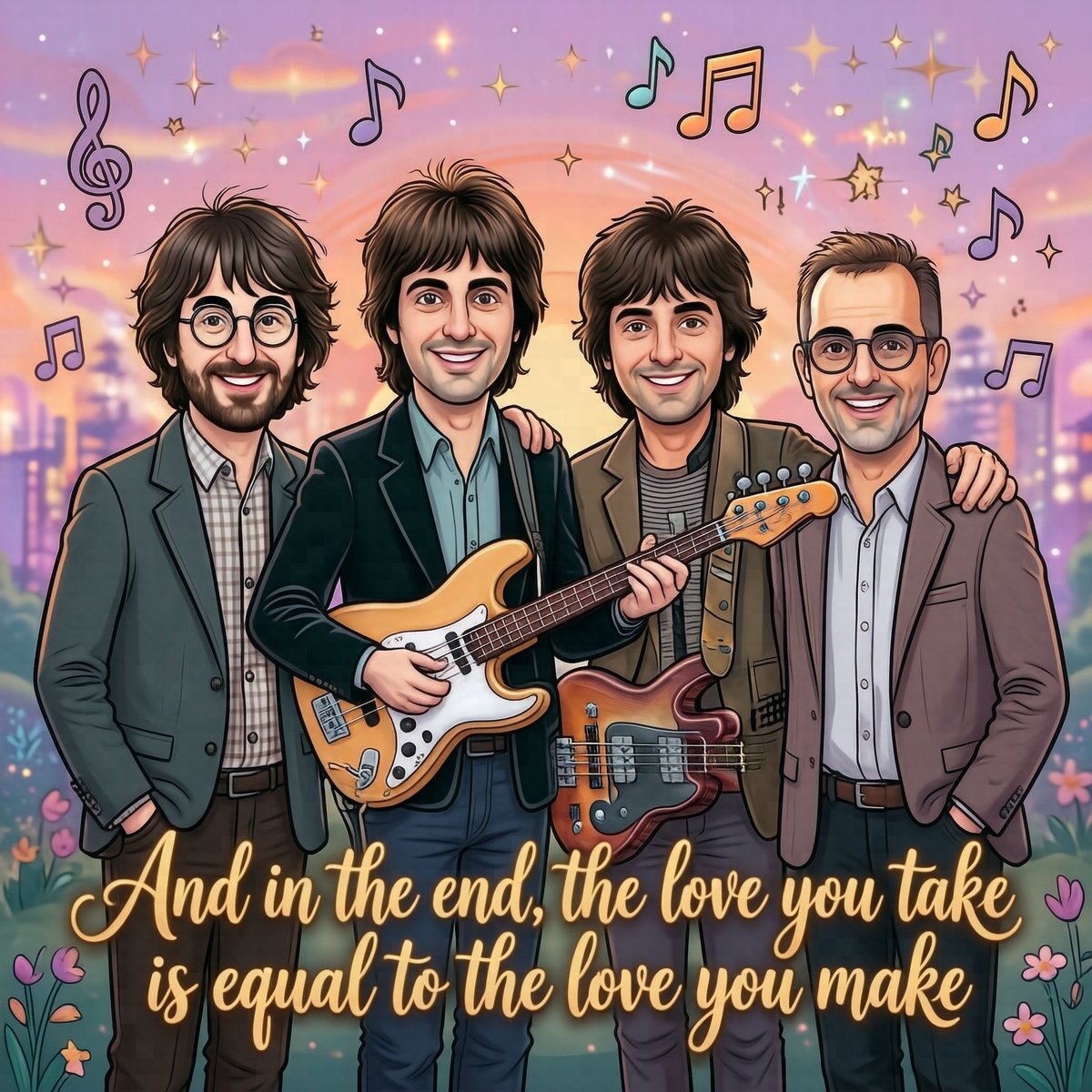 daz_hat_radio's tweet photo. @20th_Centurygal "And in the end, the love you take is equal to the love you make." Wise words by, The Beatles. Taken from the track, The End. https://t.co/DGE3f0dVYe