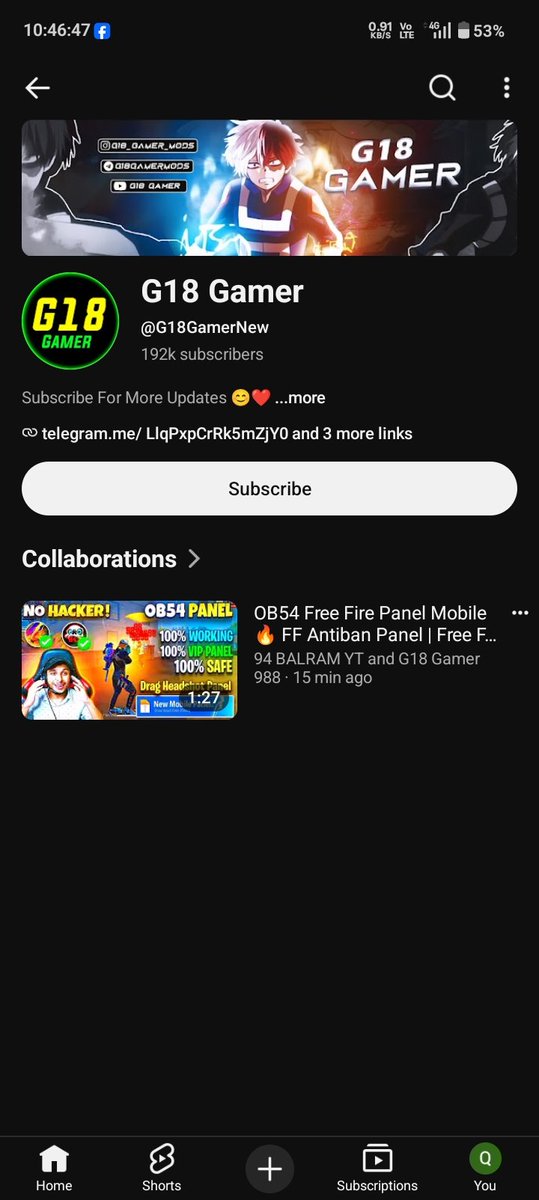 Cellycom111734's tweet photo. @TeamYouTube Hello YouTube Team, this channel has uploaded similar Free Fire panel/cheat content again after the previous report. Please review the channel and take appropriate action if it violates YouTube's policies. Thank you.
https://t.co/5PJPd5CV3t https://t.co/Yr8QMVOUce