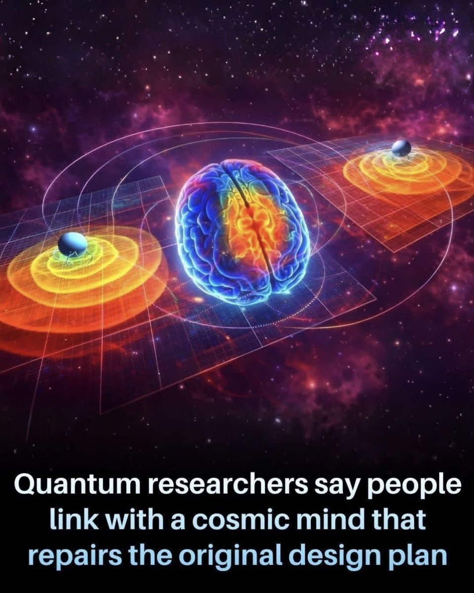 NextScience's tweet photo. 🚨 Scientists Believe the Human Mind May Connect to a Cosmic Intelligence 

Quantum researchers are exploring a shocking idea — that human consciousness could be linked to a larger universal mind. Some theories suggest the brain may access hidden information fields that influence healing, awareness, and balance.
While scientists still debate the evidence, the research is raising mysterious questions about whether the universe — and human consciousness — are deeply connected in ways we never imagined. 

Reference:
Hameroff, S., & Penrose, R. Consciousness in the universe: A review of the ‘Orch OR’ theory. Physics of Life Reviews