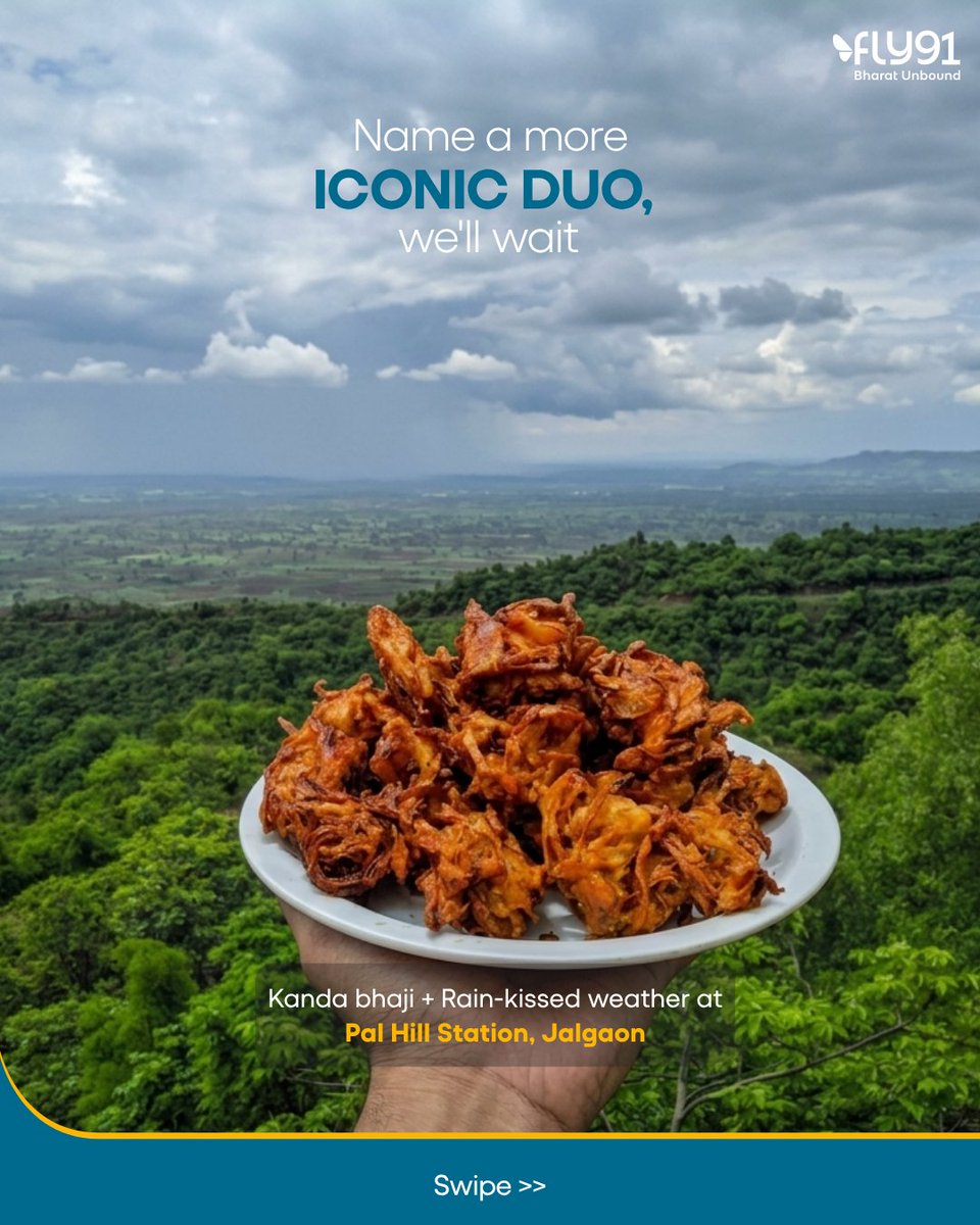 fly91_IN's tweet photo. Monsoon tastes different in every destination. ❤️

A steaming cup of chai here. A plate of Maggi there. Every stop has its own rainy-day favourite!

Swipe through for our favourite duos, then start planning your next monsoon getaway on https://t.co/FpzqDHyICy! 

#fly91 #monsoonmagic #monsoontravel #chai #maggilover