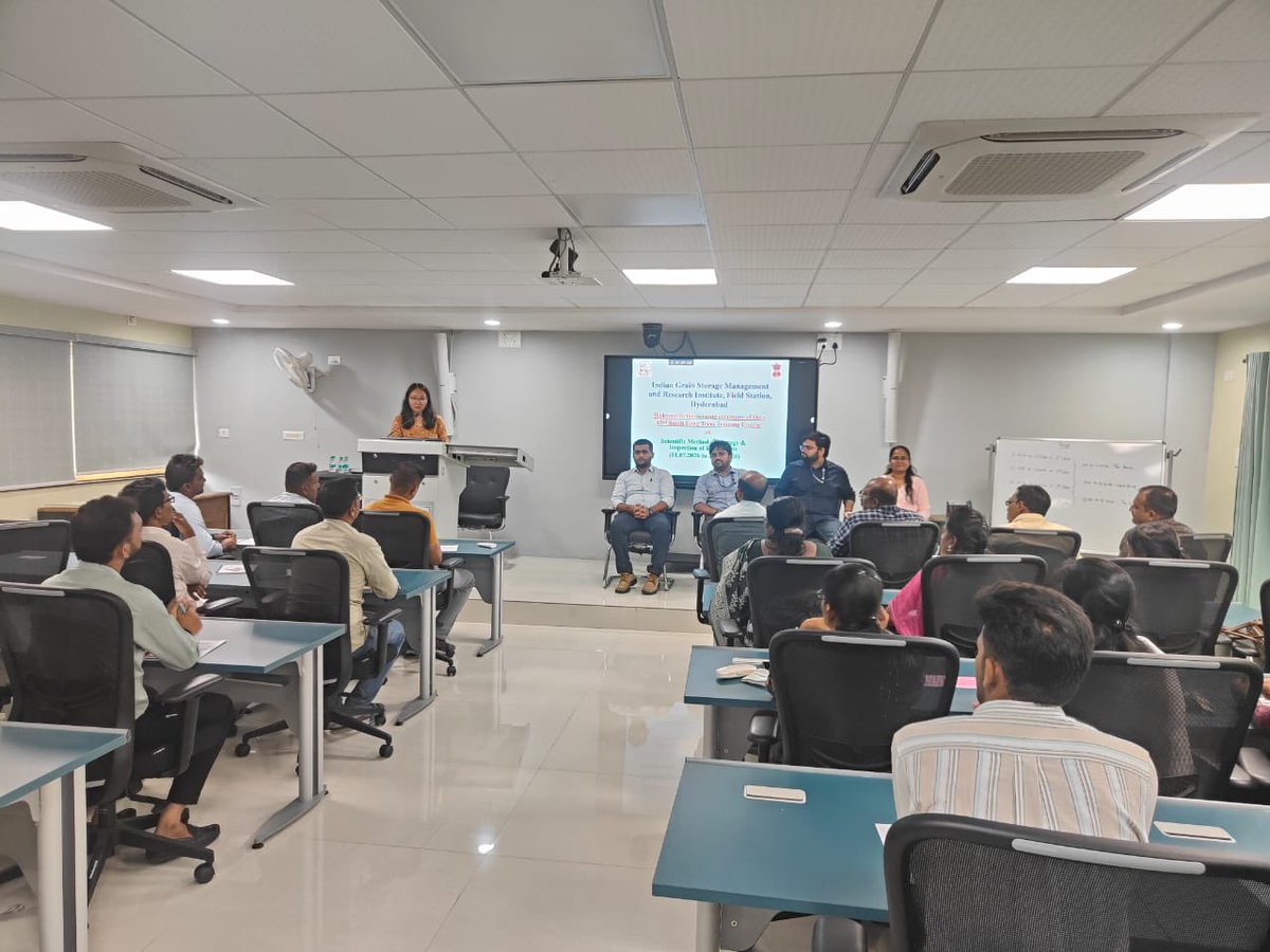 OfficerC1869's tweet photo. IGMRI Hyderabad successfully concluded the Long term training courses on “Scientific method of storage &amp; inspection of food grains” from 1st July, 2026 to 28th July, 2026. https://t.co/IppotLEhru