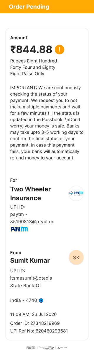 SumitKu11378994's tweet photo. @paytminsbroking 

Still waiting for refund from 7 days... https://t.co/P4K7czz96P