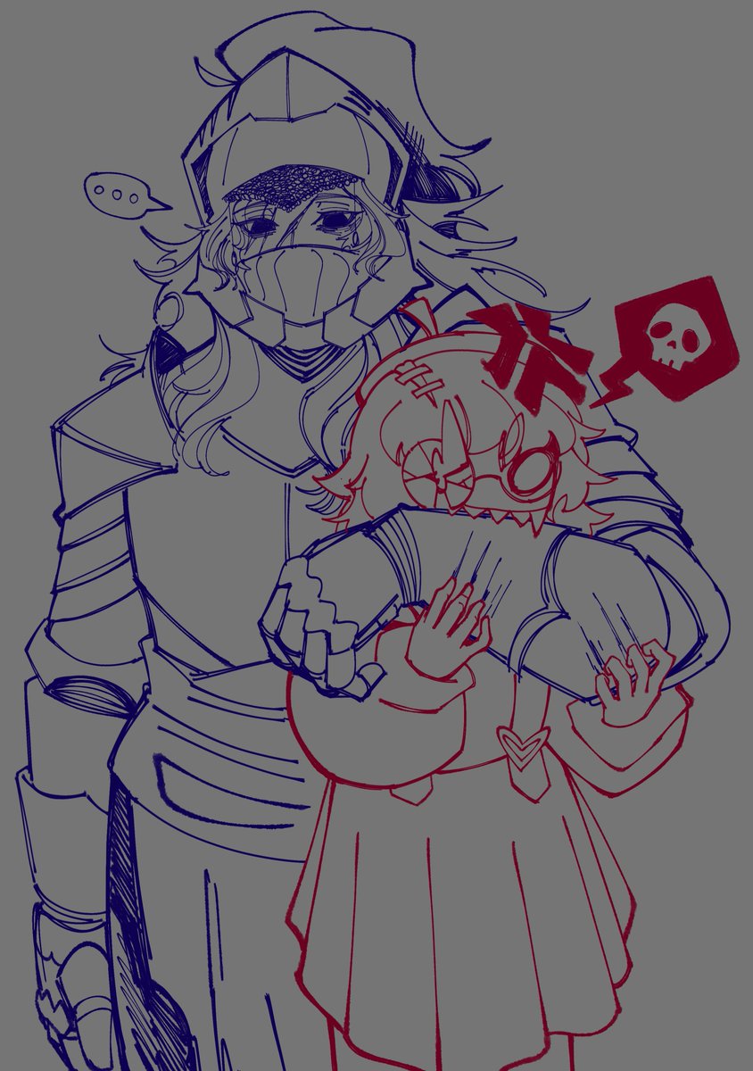_10qi's tweet photo. can a knight and an undead girl be together? https://t.co/isoSDQlc4t