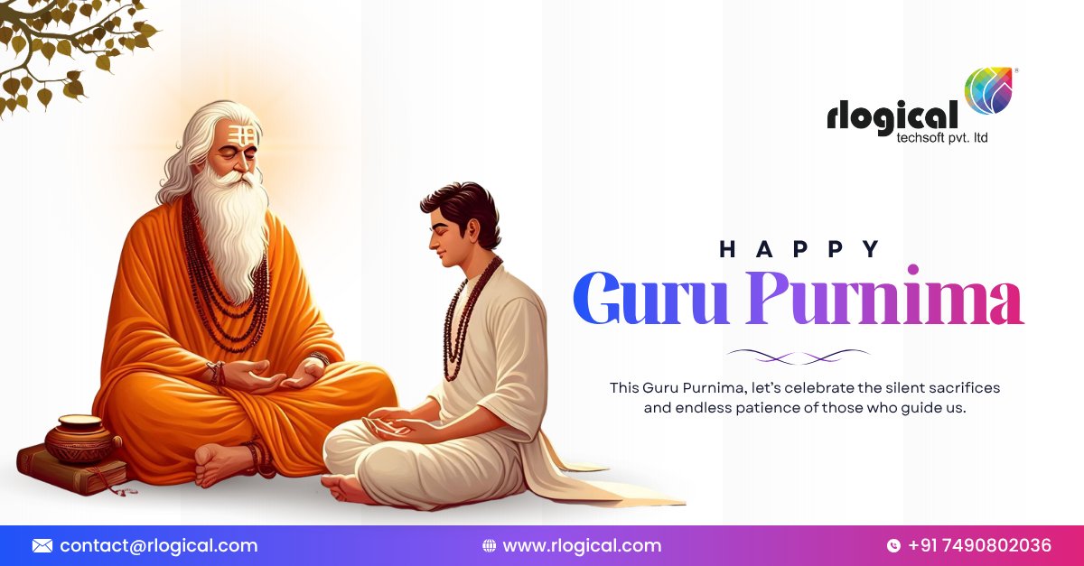 Rlogical's tweet photo. Every great journey begins with the guidance of a great mentor.

This #GuruPurnima, Rlogical celebrates the teachers, mentors, and leaders who inspire us to learn, innovate, and grow.

Happy Guru Purnima! 🙏

#Rlogical #Mentorship #Leadership #Learning #Innovation #Technology https://t.co/VLX0mNxBoa