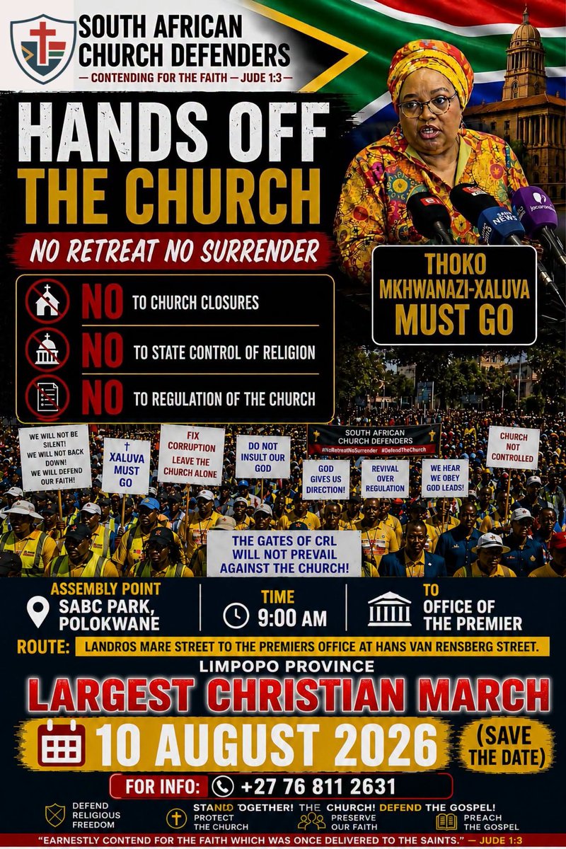 RomeoMvukela's tweet photo. #handsoffthechurch https://t.co/JFqqRXPfQc