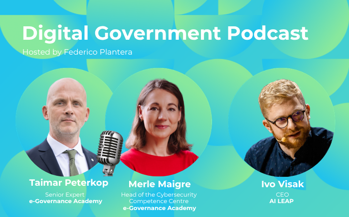 egovacademy's tweet photo. 🎧Looking for something to listen to this summer? Our two most-listened-to Digital Government Podcast episodes of 2026 (so far):
🎙️Leading through digital change with Taimar Peterkop and Merle Maigre
https://t.co/DF8EDzq45m
🎙️AI in education with Ivo Visak
https://t.co/8PpoDVgUW4 https://t.co/vdJrFujTSX
