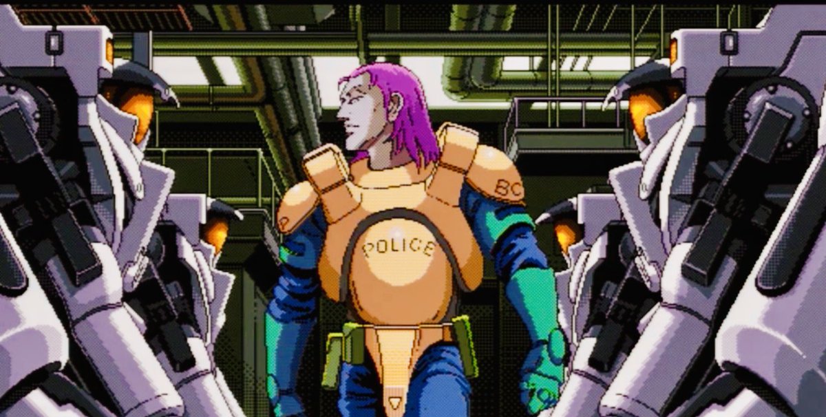PortIsland1987's tweet photo. PC-9821版
初めに描いた絵コンテにこのシーンはなかった。原画作業してて、そういやカッコいいレッドウッド描いてないなぁ描きたいなぁとふと思い、昼の休憩時間にささっと落書きした後ゴミ箱に捨てようと思った絵がこれw https://t.co/TDvgDKwrjx