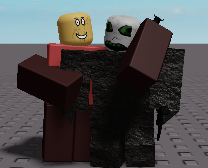 NoahDingleton43's tweet photo. Haven't seen anyone do this yet, they're both based off the same guy.
#bloxr #pursuer #dieofdeath #roblox #screecher #dod https://t.co/zByxX3v44c