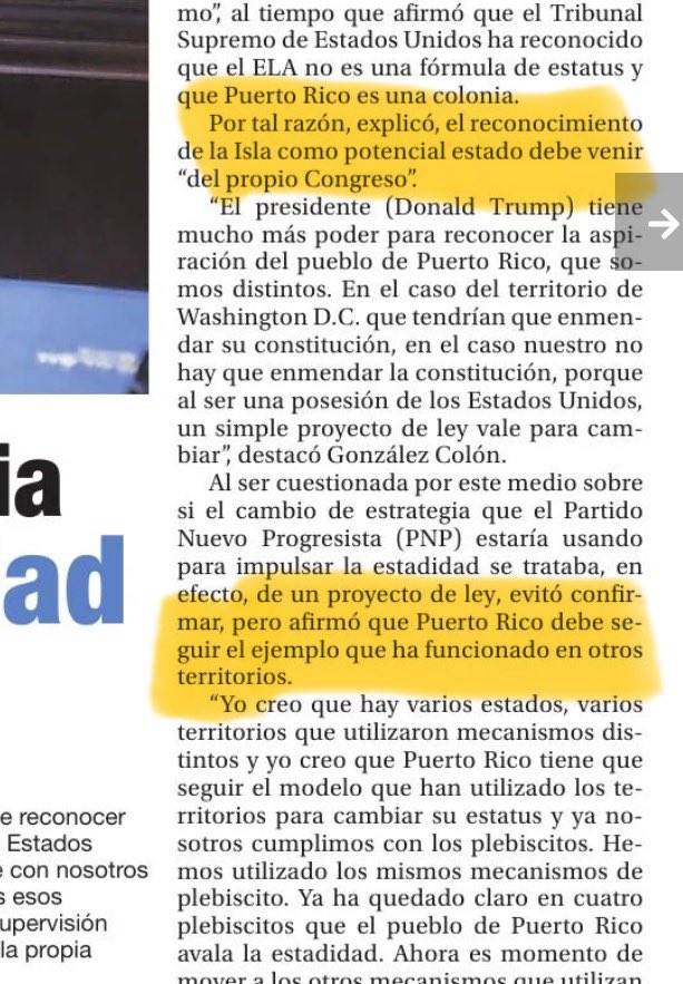 DAVILACOLON's tweet photo. JGo se convierte en otra “happy colonial” o estadista eventual para proteger el paraíso fiscal de las exenciones y decretos. Pedirá que se convierta a PR en un territorio incorporado, haciendo fila y penitencia para ser admitido. Dice Congreso debe expresarse sobre PR como “ potencial estado”.  Algo así como un nacituro, concebido pero no nacido. Nos devuelve “Back to the Future” a los tiempos de  “el status no esta en issue” de Luis A Ferré, circa 1968 -1972. Cuatro esfuerzos plebiscitarios por 12 años botados al inodoro. 
No hay diferencia ideológica entre JGo y PJHR. 
Estadity QDEP🪦⚰️Crea vacío ideológico en el 🌴y deja  abierto el campo para un nuevo líder verdaderamente estadista.