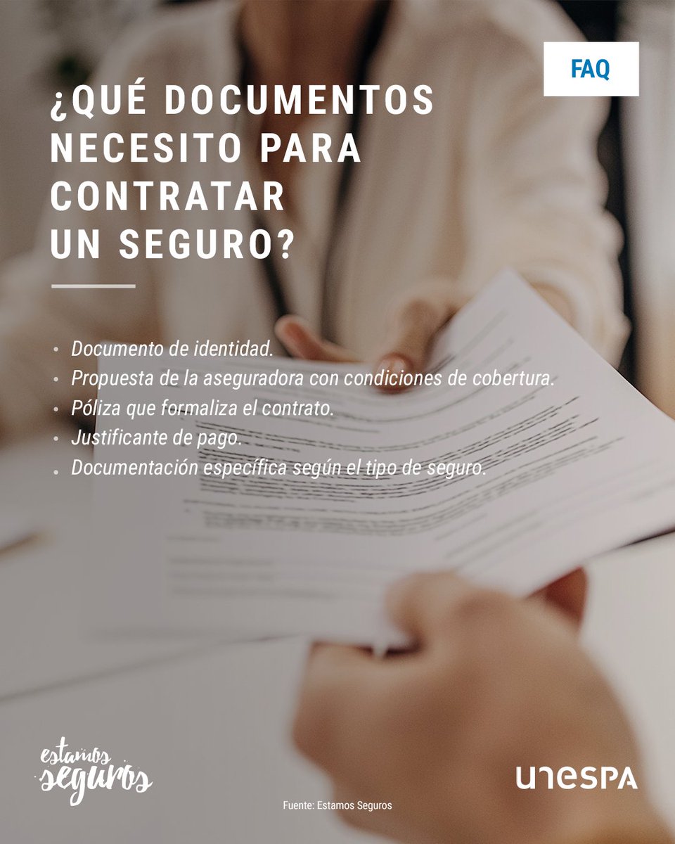la_Mutua's tweet photo. 📄Si vas a contratar un seguro, conviene que te informes de lo que vas a necesitar. ¿Sabes qué documentación te van a pedir para hacerte una póliza? Te lo explicamos en la sección #preguntasyrespuestas de @EstamosSeguros_: https://t.co/WpqFQ4PYbS https://t.co/BMzPexcNWT