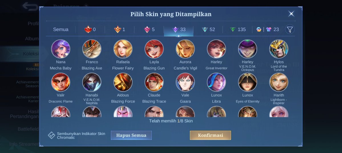 moimengg's tweet photo. WTS AKUN PRIBADI
-emblem max
-skin flo&amp;angela cc, kgura&amp;angela annual star, flo sanrio
-level kolektor ternama 3
-hero bnyk mm, mage, assasin, supp
lengkap ny dm aja by https://t.co/NV74dWNtJs