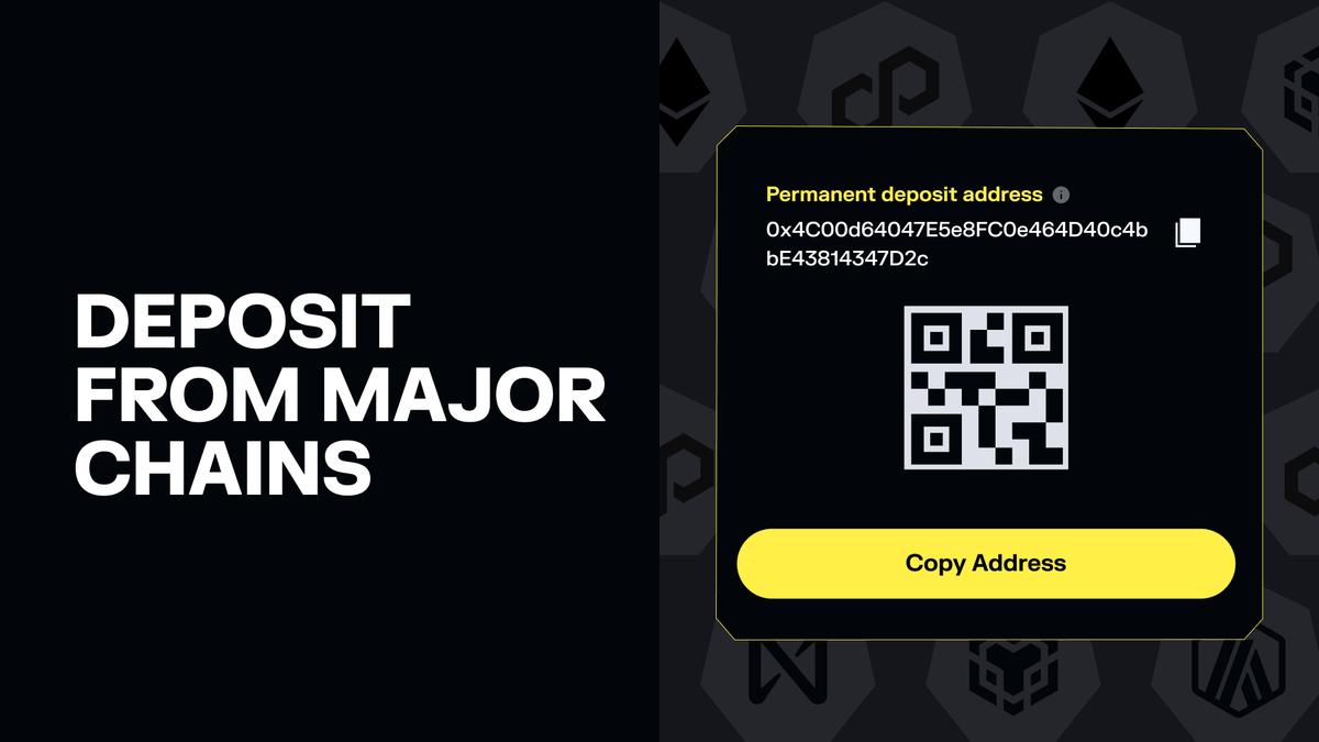 solflare's tweet photo. Here's how it works:

→ Choose the chain you're sending from. (Ethereum, Bitcoin, Base and more)

→ Select the token you want to receive on Solana. (SOL, USDC, and more)

→ We'll generate a permanent deposit address for your selected pair. simply copy it and send your crypto to your Solflare wallet.

That's it.
Save the address once, reuse it forever.