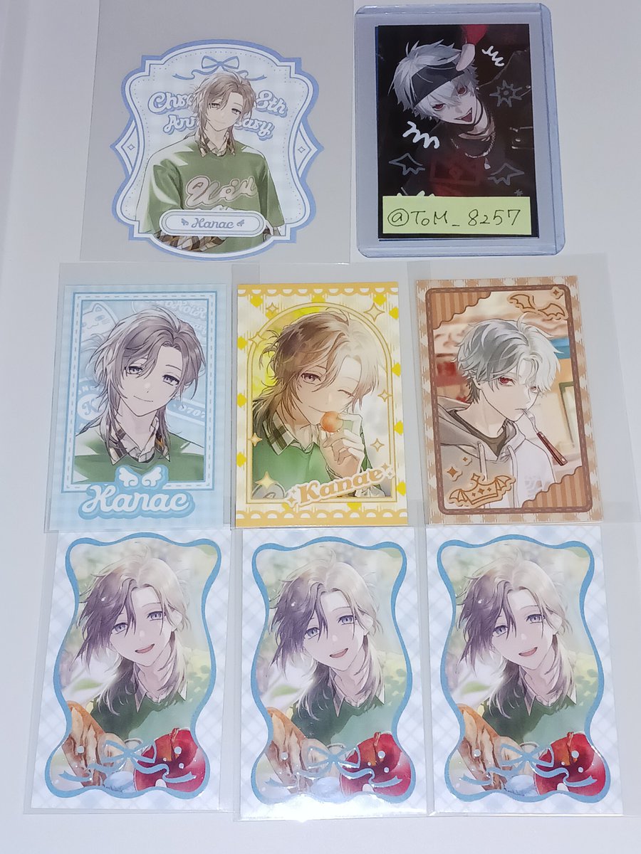ToM_8257's tweet photo. 【交換】にじさんじ ChroNoiR くろのわ 8th ANNIVERSARY 8周年 フォト風カード POPUP 特典

譲→画像1枚目(枚数調整で推しも出してます)
求→画像2枚目

郵送交換希望です。

特典は特典同士(OSでも可)
ご不快でなければ、当方カード複数と特典の交換も可能です。

お気軽にお声かけください。 https://t.co/GyrmBMr036
