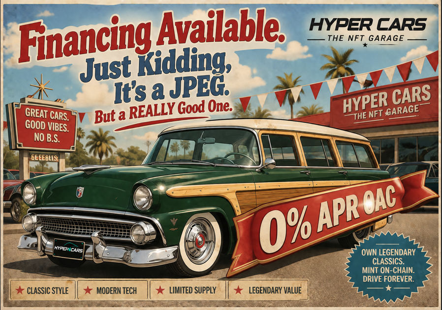 hyperlabz's tweet photo. Introducing Hypercars a beautiful collection of automotive history. 
500 unique cars from golden era of automobile. Mint price just 0.03 Hype. 
Only on #HyperEVM #nft #cars .

https://t.co/oOkS5OGL70 https://t.co/PYkRh1C4ii