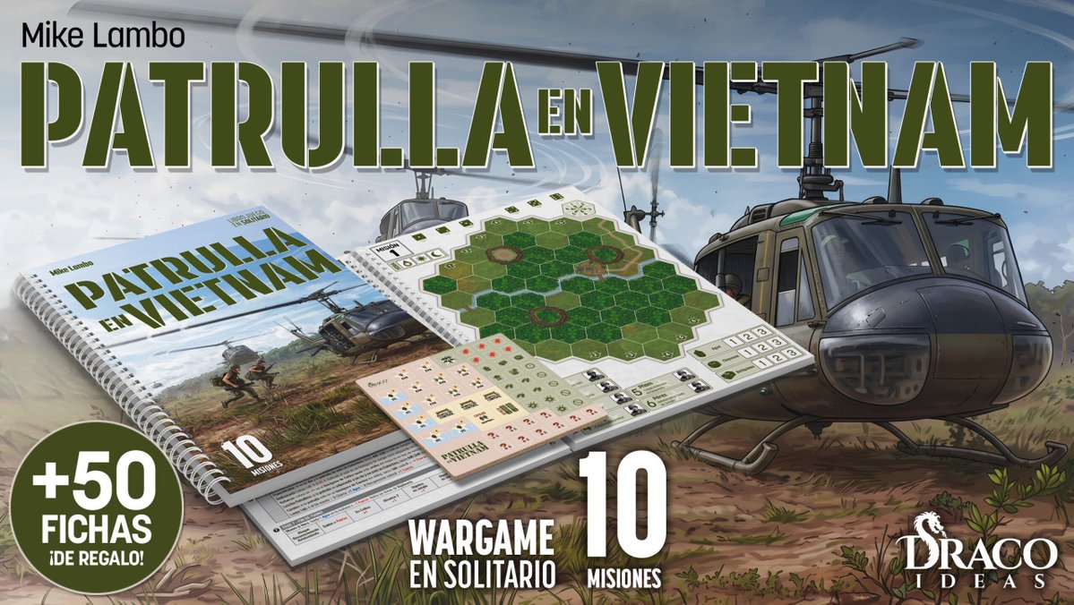 WW2enimagenes's tweet photo. 🎲📖INCREÍBLE futura campaña en @verkami de la #Editorial @DracoIdeas:
-PATRULLA EN VIETNAM✍️Mike Lambo
Tu patrulla recorrerá las junglas de Vietnam en este #wargame solitario en formato #librojuego⛰️
¡No te lo pierdas! Sigue el proyecto para ser avisado
🌐https://t.co/nFFOwhCWSK https://t.co/SHb4IHHgYS