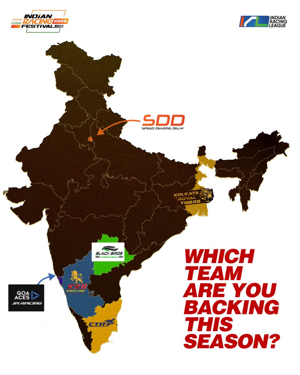Irlofficial1's tweet photo. Six teams. One ultimate champion. 🏆 
Who will you be backing to take home the trophy in the 2026 season?

Let us know in the comments below! 🏁🏎️ 

#indianracingleague #irl2026 
#indianracingfestival #motorsport 
#TheThrillOfChasingLimits https://t.co/TaRW0pUdU7
