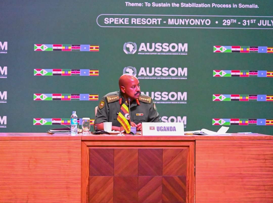 MichaelRwandima's tweet photo. General Muhoozi Kainerugaba @mkainerugaba  attending African union support and stabilization mission in Somalia (AUSSOM) conference under the theme  “To Sustain the stabilization process in somalia” at speke resort munyonyo. 
@AMISOMAU @KagutaMuseveni @MODVA_UPDF https://t.co/moYtqdBlFb