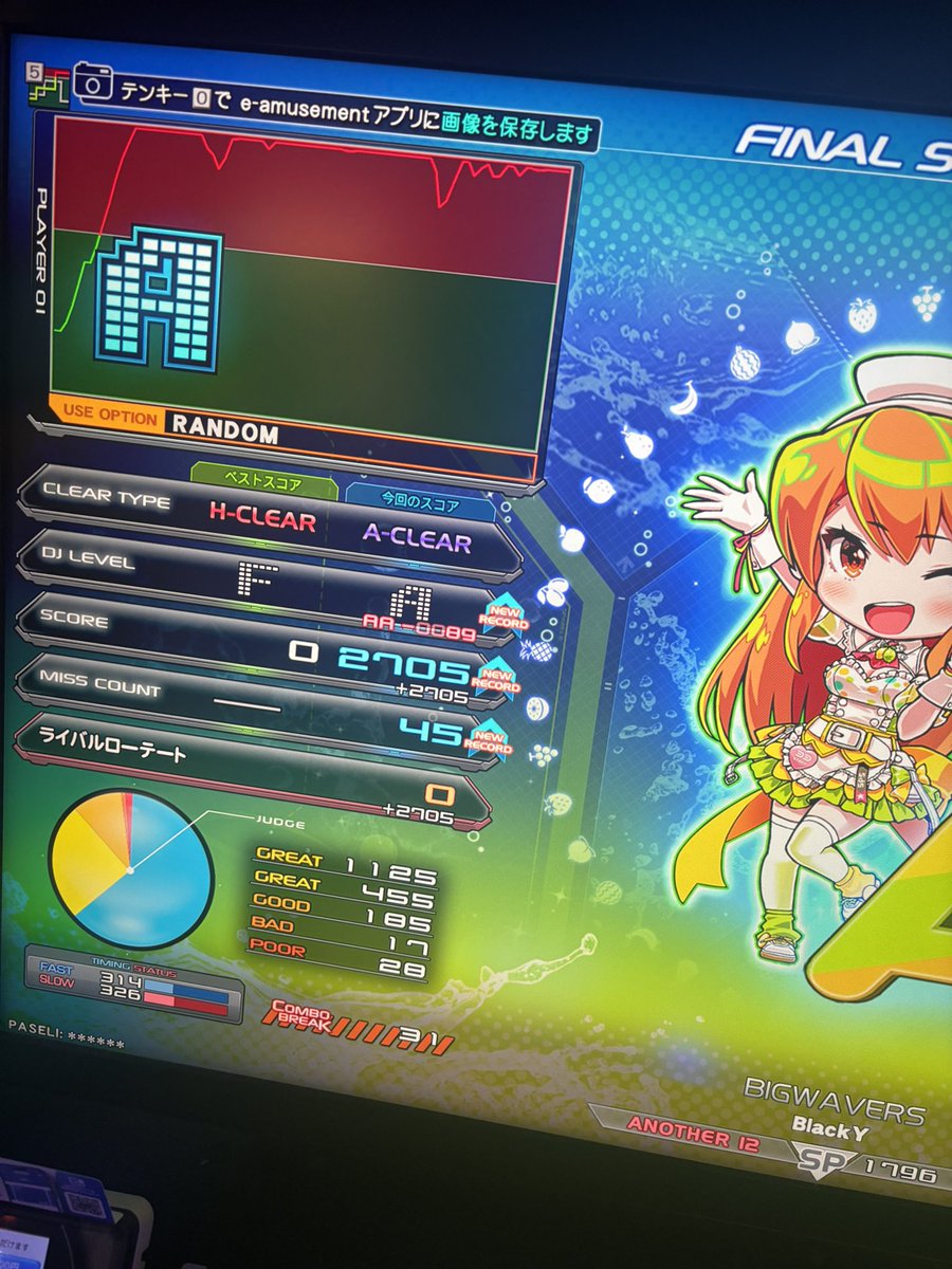 suzu_sai_'s tweet photo. 曲知らなかったから初見以来やってなさそうなんだけど、どこ叩いてるかもわからんしめちゃくちゃむずくて泣いた、なんやこれ https://t.co/SJPCixW7o8
